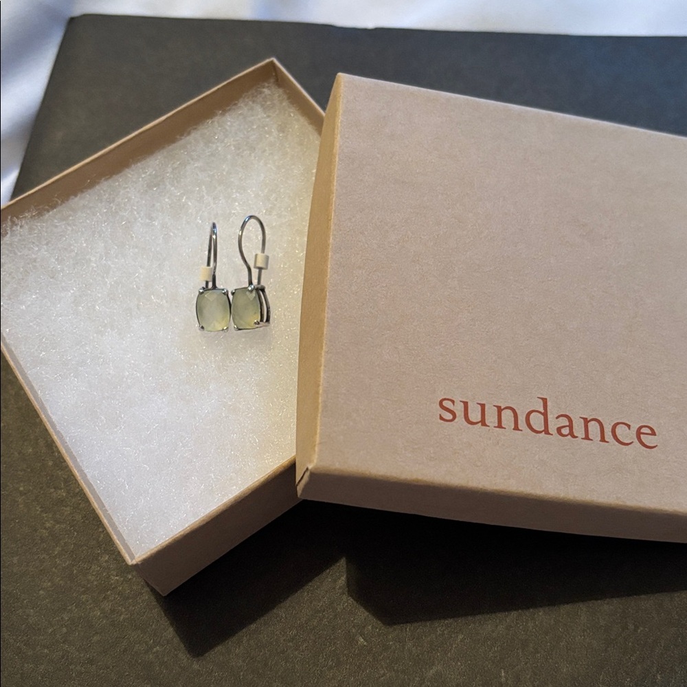 Sundance Chalcedony Sterling Silver Leverback Earrings